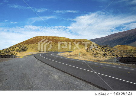 ハワイ島のダニエルケーイノウエロード.サドルロード 43806422