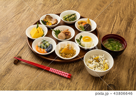 おかずいろいろ Side dishes of rice japanese food おかずいろいろ Side dishes of rice japanese food 43806646