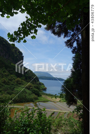 開聞岳　池田湖　かいもんだけ　旅行　指宿　南九州　雲 43806779