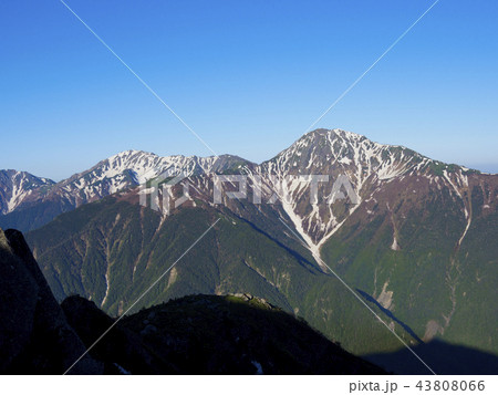 6月の北岳と間ノ岳 6月の北岳と間ノ岳 43808066