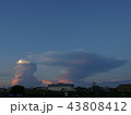 二子玉川の夕陽と雲 43808412
