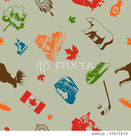 Canada seamless pattern. Canada seamless pattern. 43811610
