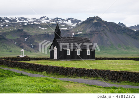Budakirkja - black church in Budir village 43812375