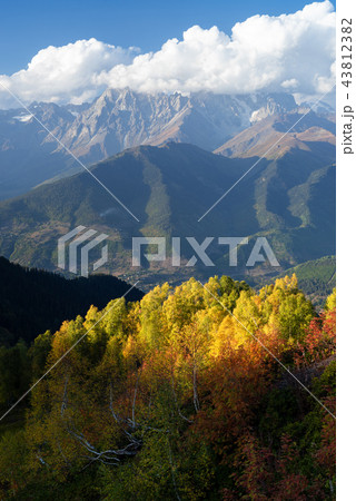 Autumn in the mountains of Zemo Svaneti, Georgia Autumn in the mountains of Zemo Svaneti, Georgia 43812382