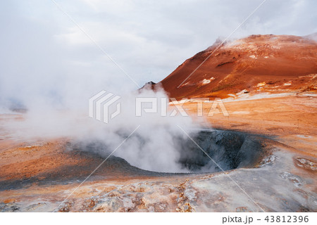 Namafjall - geothermal area in field of Hverir Namafjall - geothermal area in field of Hverir 43812396