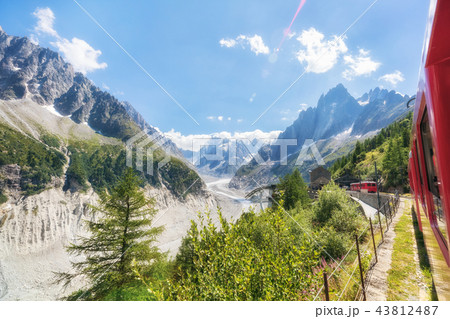 Traveling to high French Alps in summer 43812487