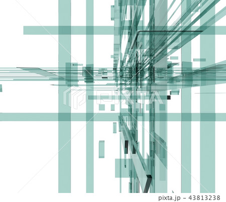 抽象的なガラスの空間 43813238