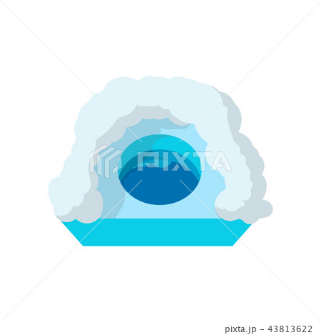 Hole for ice fishing cartoon icon Hole for ice fishing cartoon icon 43813622