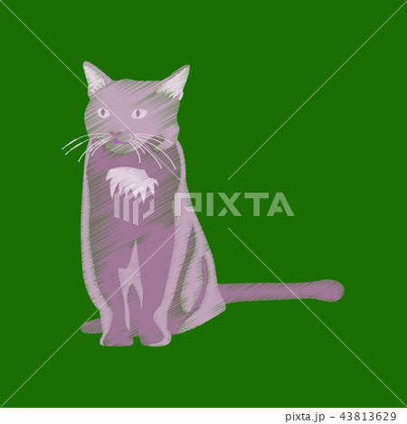 flat shading style icon cat flat shading style icon cat 43813629