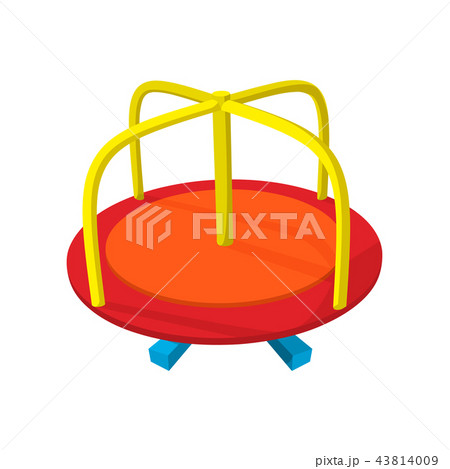 Merry-go-round cartoon icon 43814009