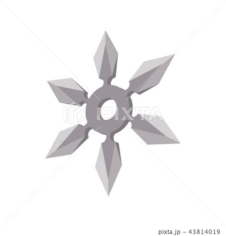 Ninja star cartoon icon 43814019