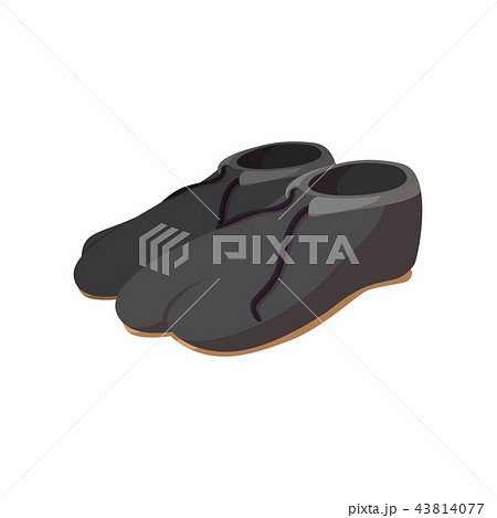 Japanese footwear cartoon icon 43814077