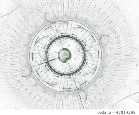 Futuristic modern clock watch abstract fractal 43814398