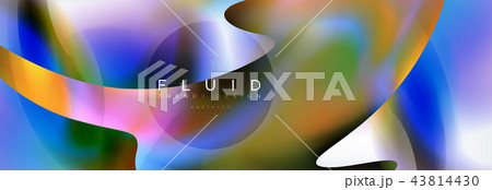 Background abstract holographic fluid colors wave design 43814430