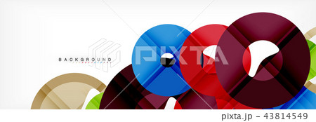 Geomtric modern backgrounds, rings abstract template 43814549