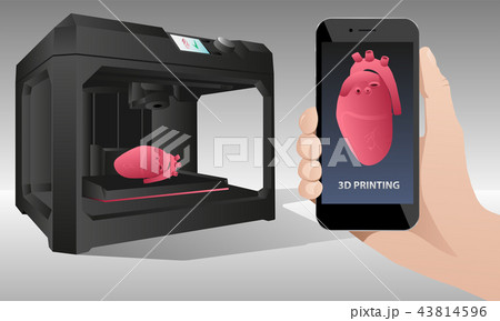 Printing human organs in a 3D printer. Printing human organs in a 3D printer. 43814596
