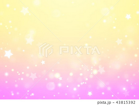 ピンク黄色星背景のイラスト素材