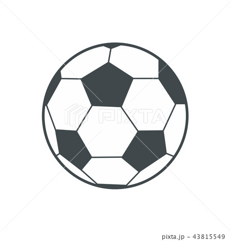 Soccer ball flat icon  43815549