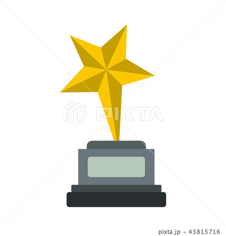 Goblet star flat icon 43815716