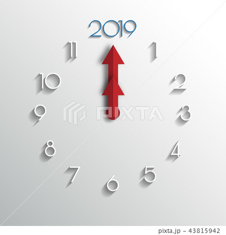 Happy new 2019 year. Greetings card.  43815942