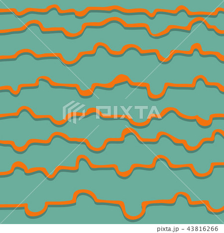 Vector color hand-drawing wave sea background. abstract sea texture. 43816266