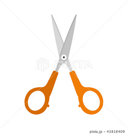 Scissors flat icon  43816409