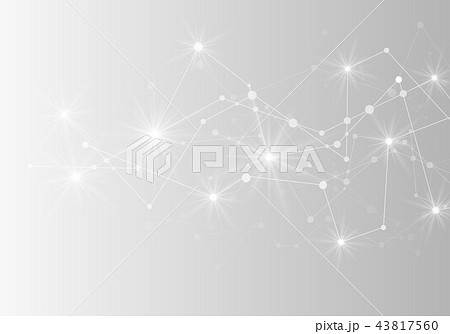 光るネットワークの背景 43817560