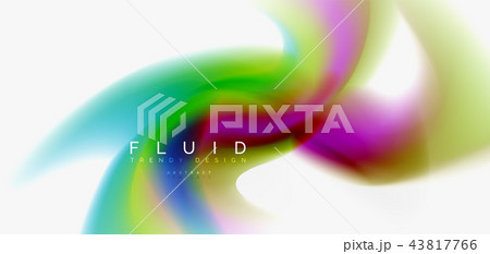 Fluid flowing wave abstract background 43817766