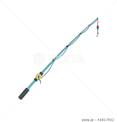 Fishing rod flat icon Fishing rod flat icon 43817932