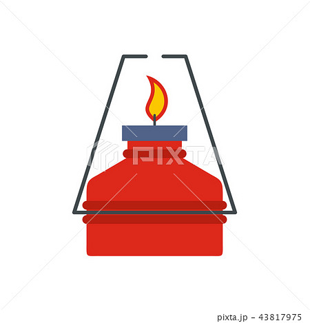 Portable gas burner flat icon 43817975