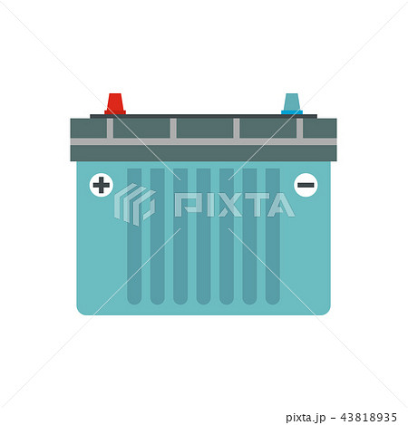 Car battery flat icon  43818935