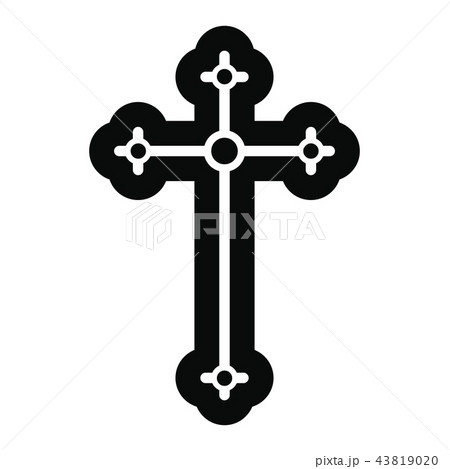 Religious symbol of crucifix icon Religious symbol of crucifix icon 43819020