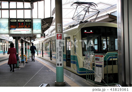 叡山電鉄出町柳駅の写真素材