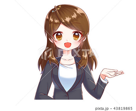 Anime-style eyes Cute beautiful girl Anime - Stock Illustration  [71410950] - PIXTA