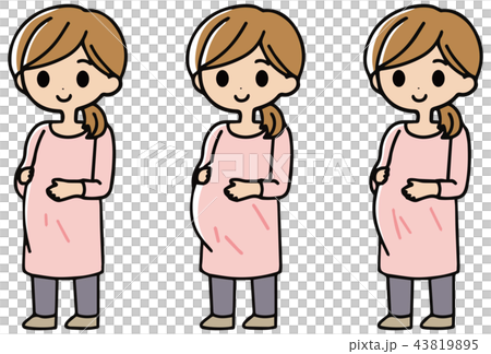 妊婦 イラスト 女性 妊婦 イラスト 女性 43819895