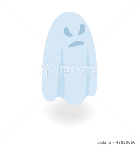 Halloween ghost isometric 3d icon Halloween ghost isometric 3d icon 43820660
