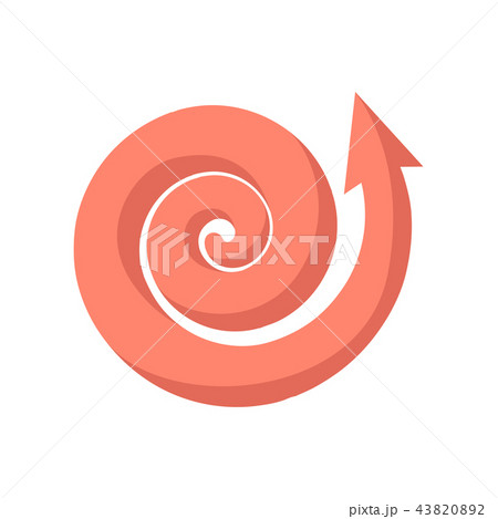 Curling pink arrow cartoon icon Curling pink arrow cartoon icon 43820892