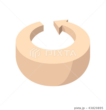 Curling pink arrow cartoon icon Curling pink arrow cartoon icon 43820895