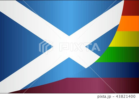 Grunge Scotland and Gay flags 43821400