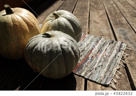 Pumpkins for halloween in the courtyard 43822632