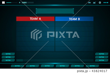 Game Ui Technology Interface Hud Abstract Design のイラスト素材
