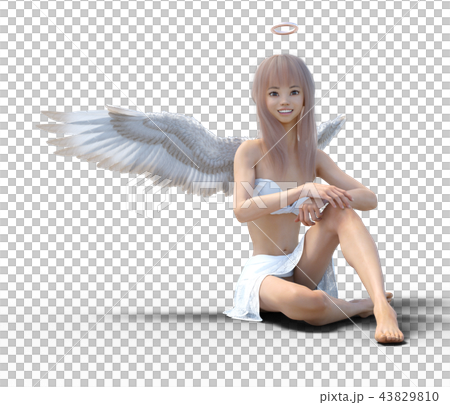 Real angel perming3DCG illustrations material 43829810