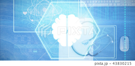 Composite image of brain Composite image of brain 43830215