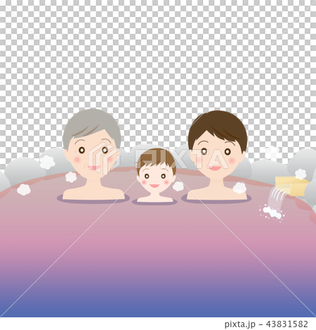 夜間溫泉露天浴池岩浴男士熱水 43831582