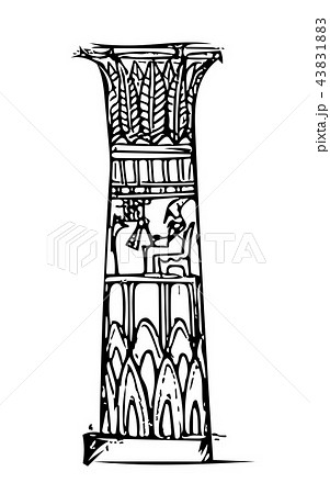 The Column in the Egyptian Temple The Column in the Egyptian Temple 43831883