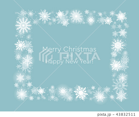 Banner with Snowflakes. Christmas or New Year. 43832511
