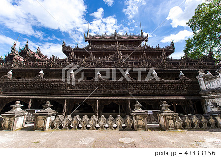 Shwenandaw Kyaung Monastery or at Mandalay Shwenandaw Kyaung Monastery or at Mandalay 43833156