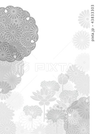 蓮 喪中 はがき 背景  蓮 喪中 はがき 背景  43833303