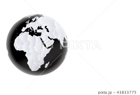地球ヨーロッパ黒グレー2 43833775