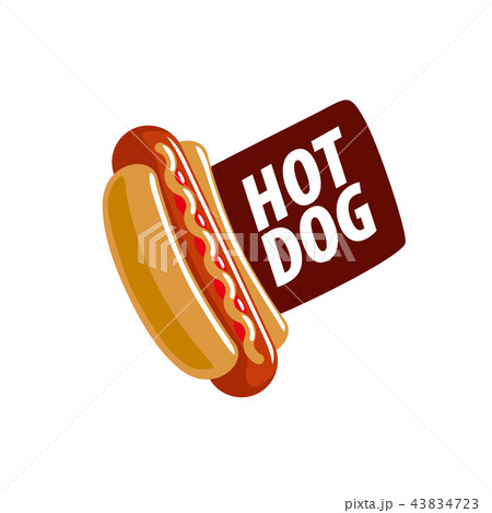 vector logo hot dog 43834723